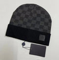 lvly beanie Designer Plaid beanie designer hats for men knitted bonnets winter hat fall thermal skull cap casual travel classical beanies black grey keep warm 488