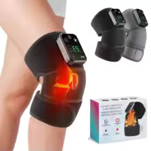 3in1 Electric Heated Vibration Knee Massage Pad Massager Shoulder Elbow Knee